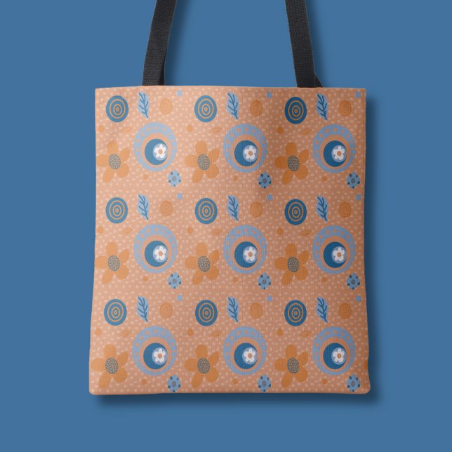 Tote Bag Modèle floral d'été Zesty (Créateur téléchargé)