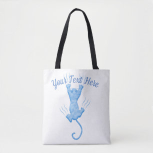 Tote Bag Modèle personnalisé Blue Kitten