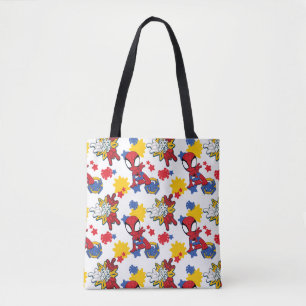 Tote Bag Modèle "Spidey "Tissez-des-toiles, allez-y !""