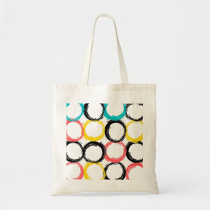 Tote Bag Modern, colorful, cool, unique, trendy circles