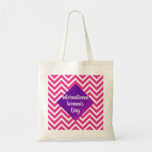 Tote Bag Modern International Womens Day Pink