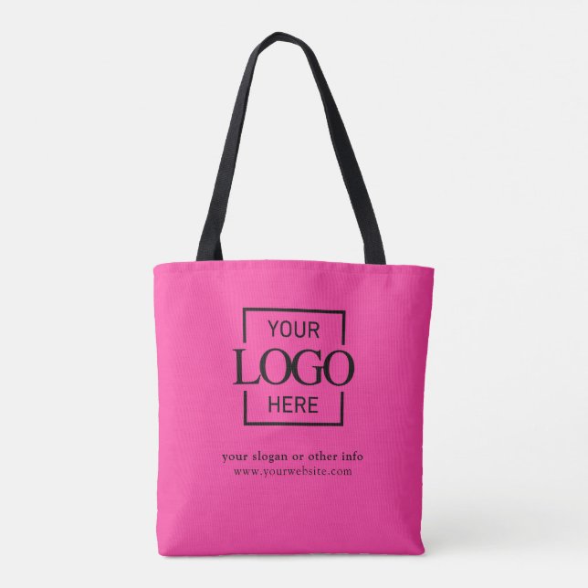 Tote Bag Modern Minimalist Custom Business Logo Promotional (Dos)