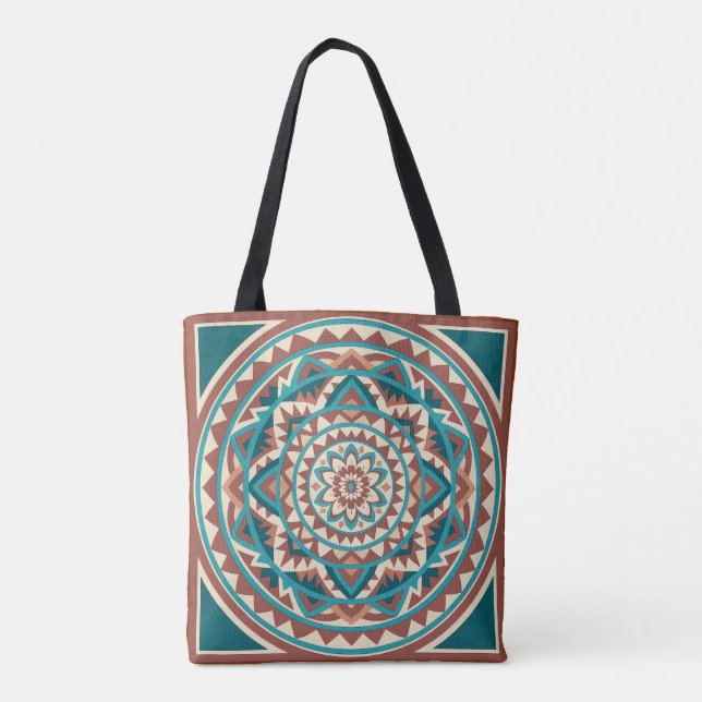 Tote Bag Modern Southwest Mandala  (Dos)