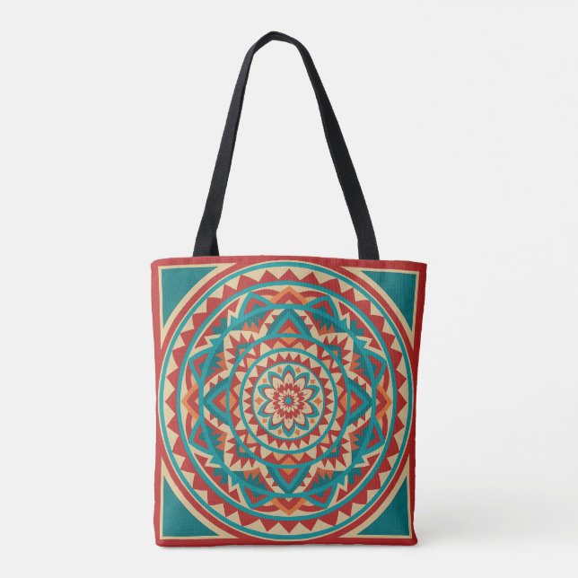 Tote Bag Modern Southwest Mandala  (Dos)