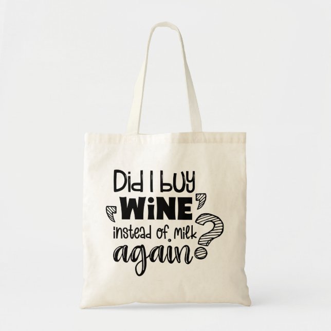 Tote Bag Modern Typography funny Quotes (Devant)