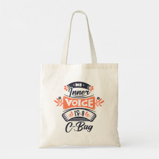 Tote Bag Modern Typography funny Quotes