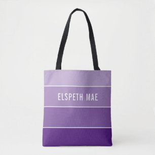Tote Bag MODERNE créatif ombre dégradé violet violet