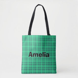 Tote Bag Moderne élégant coche verte