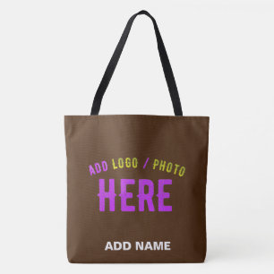 TOTE BAG MODERNE ET MODERNE PERSONNALISABLE BROWN VÉRIFIÉ