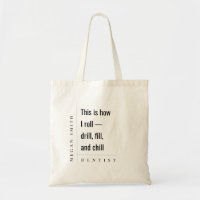 Moderne minimaliste Simple amusant Dentiste Cadeau