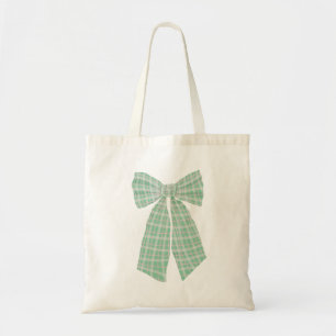 Tote Bag Moderne Pretty Green En vichy Romantique Coquette 