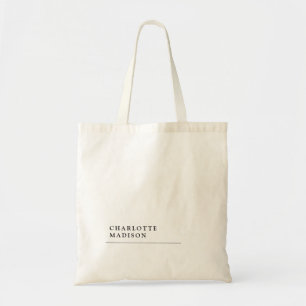 Tote Bag Moderne simple tendance minimaliste Ajouter un nom