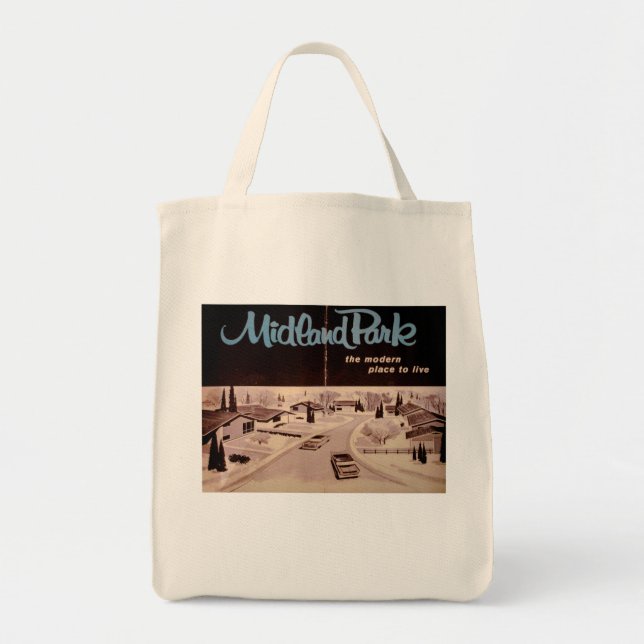 Tote Bag Moderne vintage du milieu du siècle (Devant)