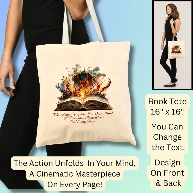 Tote Bag Modifier Le Texte, L'Action Se Déroule Dans Votre  (Créateur téléchargé)