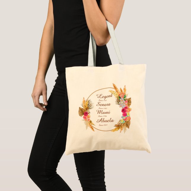Tote Bag Modifier N'IMPORTE QUEL Nom Date Légende Senora Ma (Devant (produit))