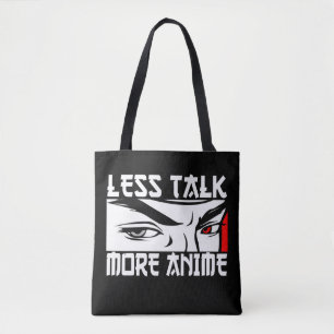 Tote Bag Moins Parler Plus Anime - Drôle Anime