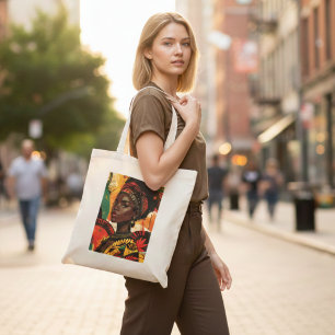 Tote Bag Mois de l'histoire des Noirs Reine d'héritage Espr