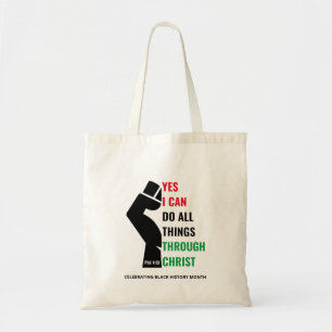 Tote Bag Mois de l'histoire noire Christian OUI JE PEUX