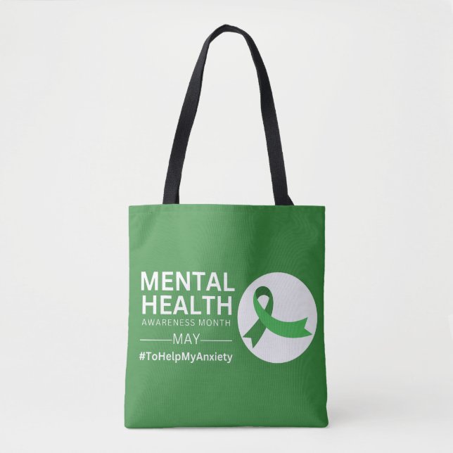 Tote Bag Mois de sensibilisation à la santé mentale 2023 |  (Devant)