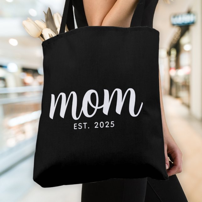 Tote Bag Mom Established New Mom Gift (Créateur téléchargé)