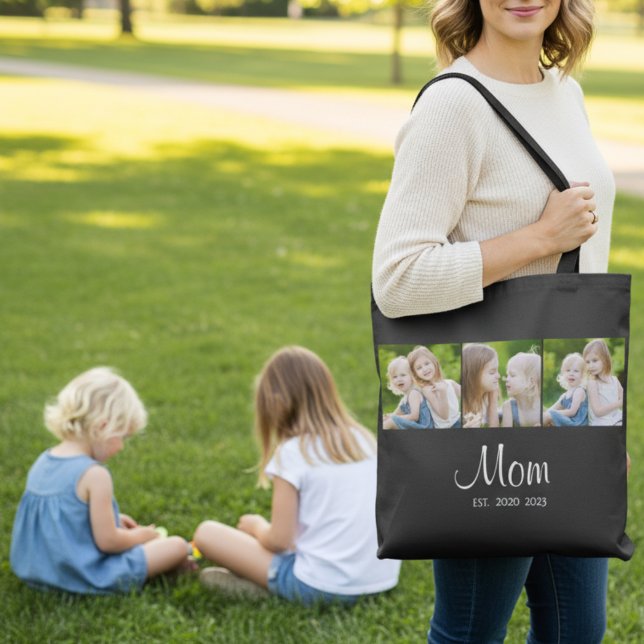 Tote Bag Mom Established Script Black 3 Photo (Créateur téléchargé)