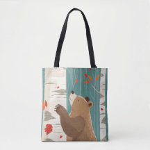 Moments d'automne douillets avec un ours de bois
