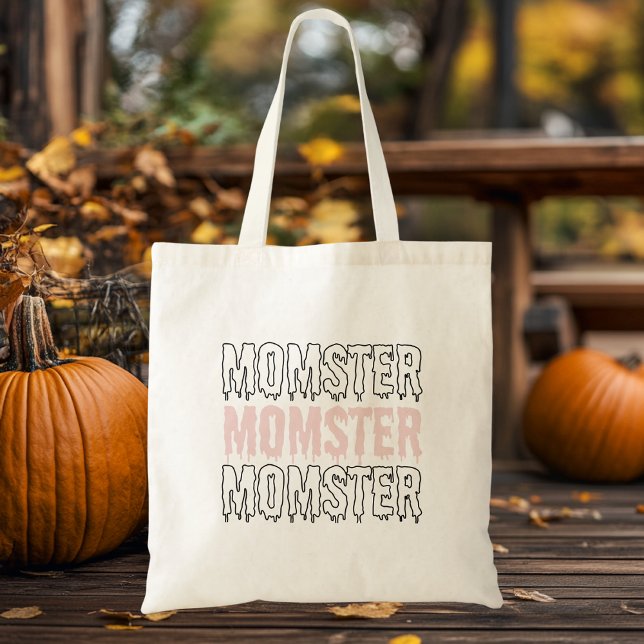 Tote Bag Momster Pink Halloween mignonne et Éffrayante !" (Créateur téléchargé)