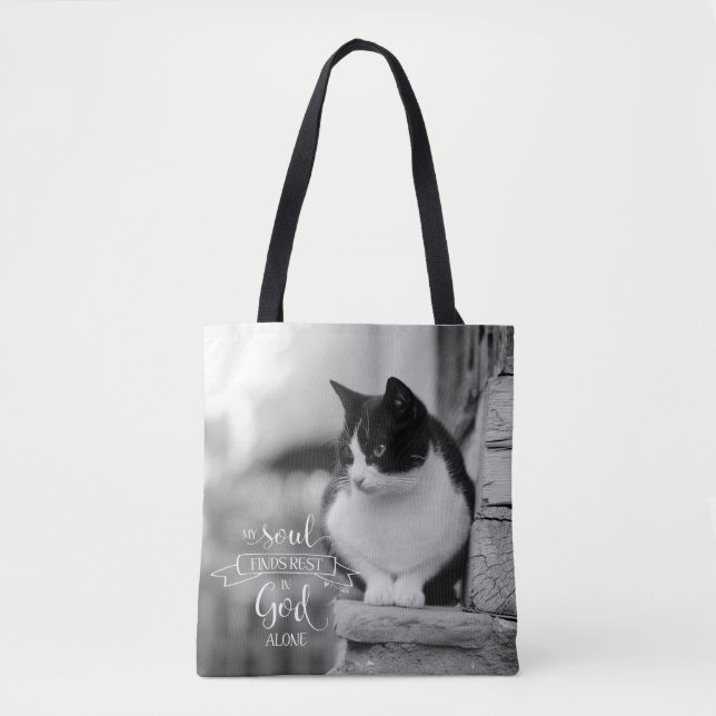 Tote Bag Mon Âme Trouve Le Repos - Ps 62:1 (Devant)