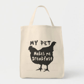 Tote Bag Mon animal de compagnie me prépare le petit-déjeun