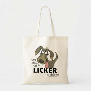 Tote Bag Mon chien a un problème de LICKER!