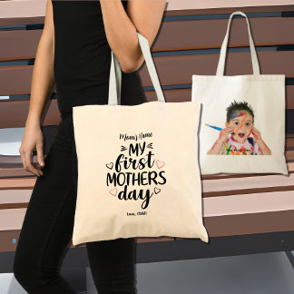 Tote Bag Mon coeur de la fête des mères - Photo personnalis