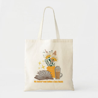 Tote Bag Mon genre ? Café glacé et lectures douillettes