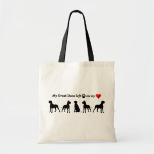 Tote Bag Mon grand chien Danse a laissé des empreintes sur 
