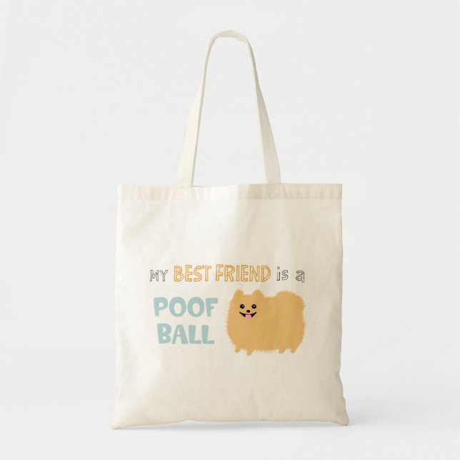 Tote Bag Mon meilleur ami est une BOULE de - (Devant)