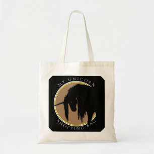 Tote Bag Mon panier Unicorn (jaune et marron)