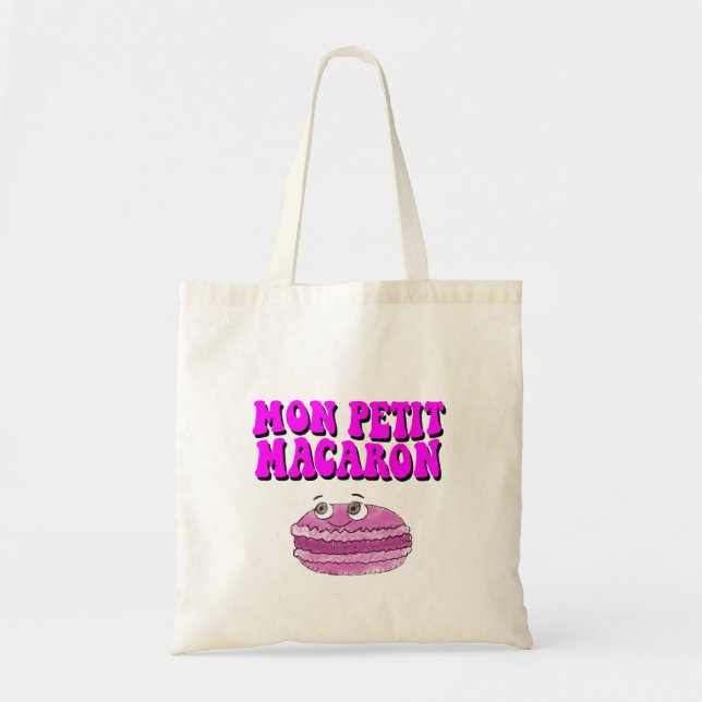 Tote Bag Mon Petit Macaron Texte Super rétro (Devant)