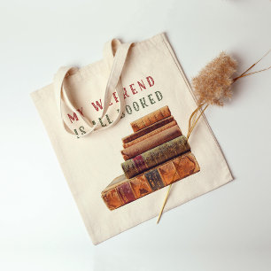 Tote Bag mon week-end est la lecture réservée