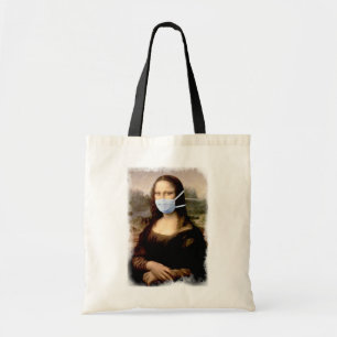 Tote Bag Mona Lisa avec Masque Da Vinci Sillonnant Les Arts