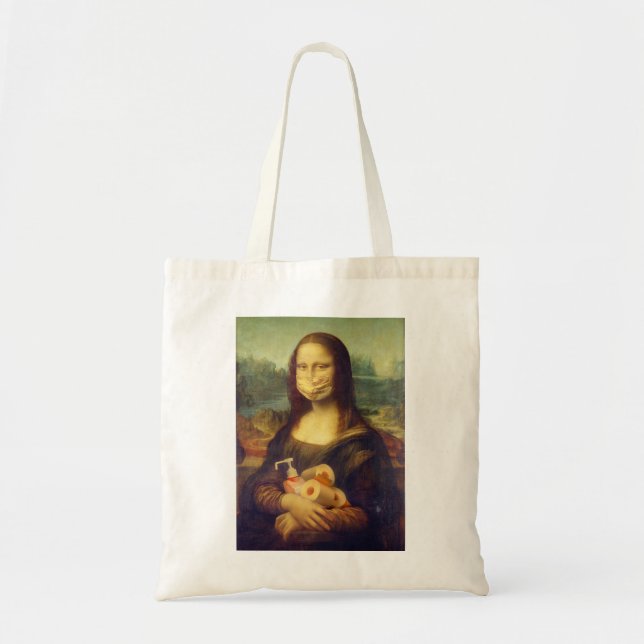 Tote Bag Mona Lisa S'Est Retrouvée (Devant)