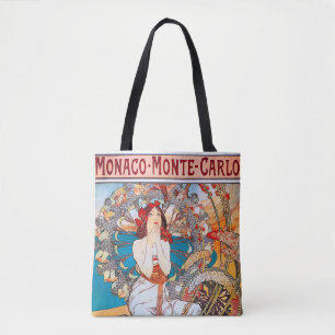 Tote Bag Monaco, Monte-Carlo, Mucha