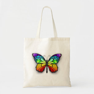 Tote Bag Monarque papillon arc-en-ciel