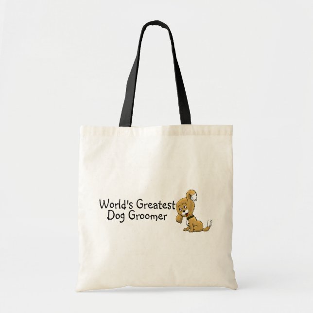 Tote Bag Mondes de Groomer de chien plus grands (Devant)
