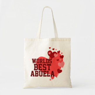 Tote Bag Mondes meilleur Abuela personnalisé