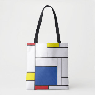 Tote Bag Mondrial Minimaliste Géométrique De Stijl Art Mode