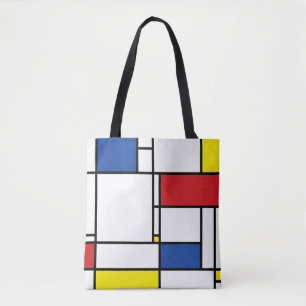 Tote Bag Mondrial Minimaliste Géométrique De Stijl Art Mode