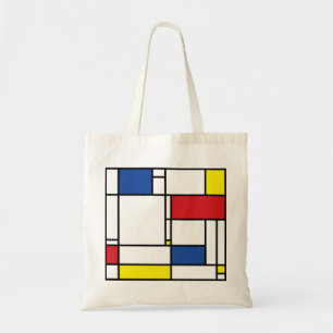 Tote Bag Mondrial Minimaliste Géométrique De Stijl Art Mode