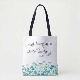Tote Bag Monet I doit avoir le jardin toujours bleu de