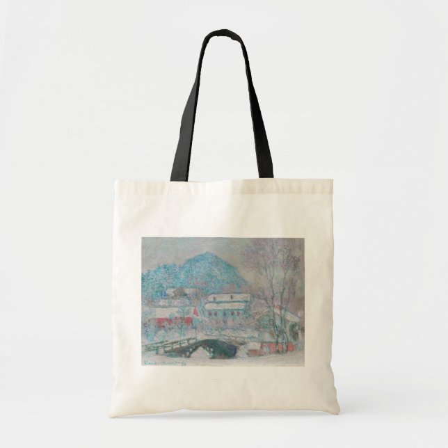 Tote Bag Monet - Norvège, Village Sandviken dans la Fourre- (Devant)