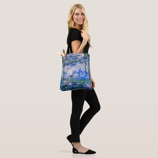 Tote Bag Monet : Water Lilies 1919, célèbre peinture (Sur le modèle)