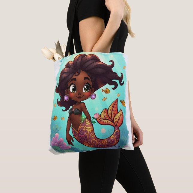 Tote Bag Monica- Sirène : (De près)